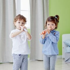 Classic World Ahşap Flüt - Turuncu