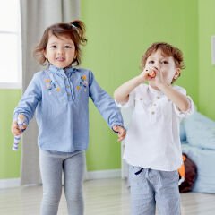 Classic World Ahşap Flüt - Turuncu