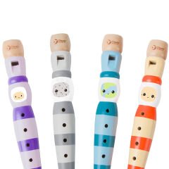 Classic World Ahşap Flüt - Turuncu