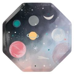 Meri Meri - Space Plates - Uzay Tabaklar - L - 8'Li