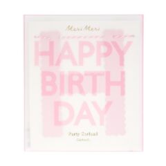 Meri Meri - Pembe Happy Birthday Asılan Süs