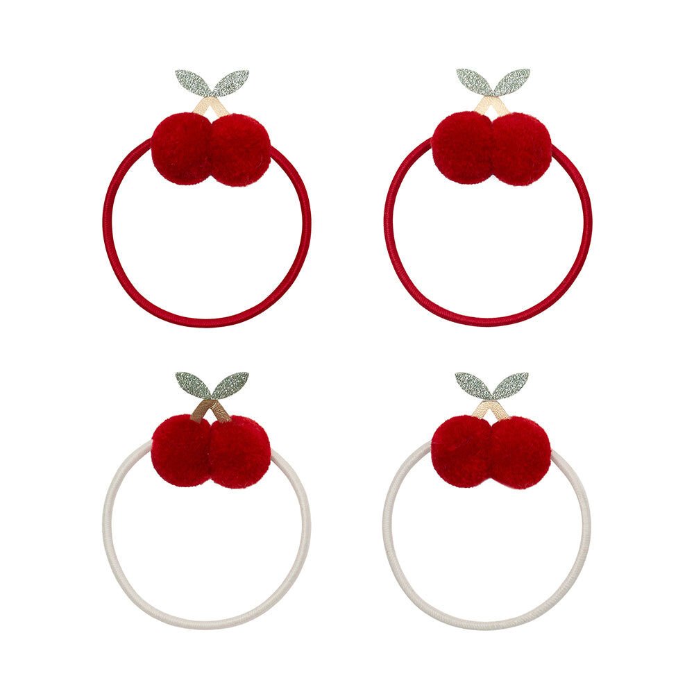 Mimi & Lula Pom Pom Cherries 4'lü Lastik Toka
