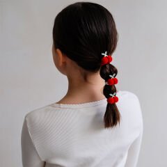 Mimi & Lula Pom Pom Cherries 4'lü Lastik Toka