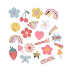 Meri Meri - Die-Cut Happy Sticker - 25 Adet