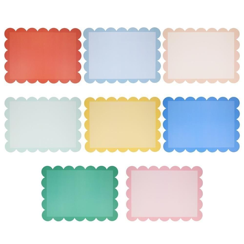 Meri Meri - Parlak Renkli Amerikan Servis - 12 Adet