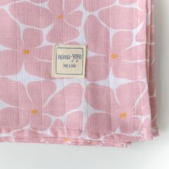 Mama Yoyo Organik Müslin Örtü, Floral (120 x 120)