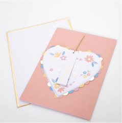 Meri Meri - Heart Wedding Card - Kalpli Evlilik Tebrik Kartı