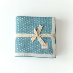 Mama Yoyo Triko Battaniye, Mavi Puantiye