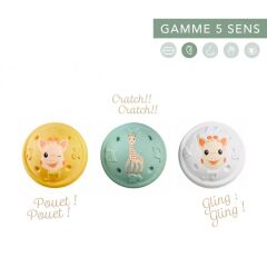 Sophie La Girafe 3'lü Kauçuk Müzikli Toplar