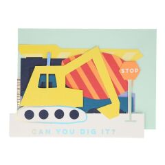 Meri Meri - Construction Card - İnşaat Tebrik Kartı