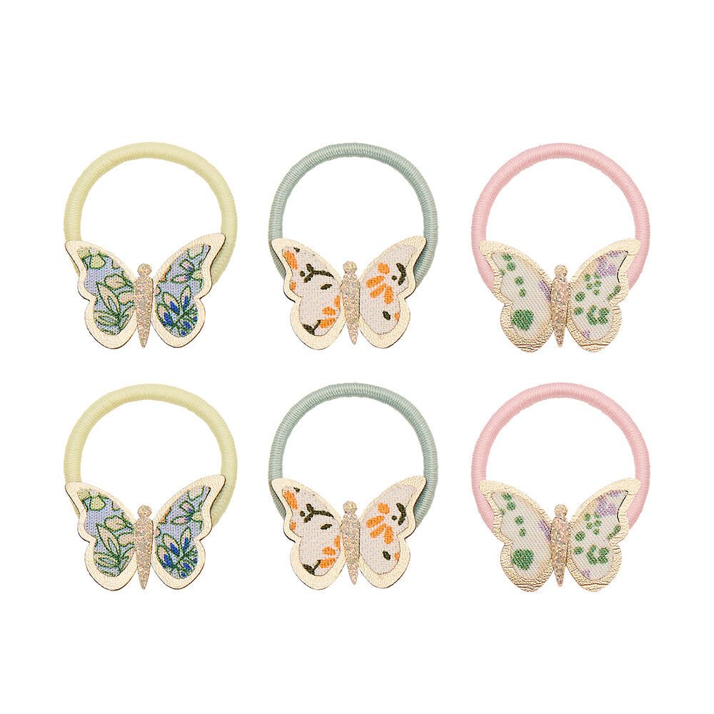 Mimi & Lula Floral Butterfly Mini 6'lı Lastik Toka