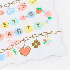 Meri Meri - Charm Party Large Napkins - Bikelik Partisi Peçeteler - L - 16 Adet