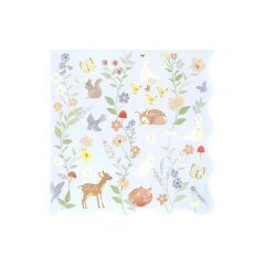 Meri Meri - Little Animals Large Napkins - Minik Hayvanlar Peçeteler - L - 16 Adet