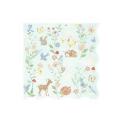 Meri Meri - Little Animals Large Napkins - Minik Hayvanlar Peçeteler - L - 16 Adet
