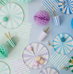 Meri Meri - Mixed Stripe Napkins - Karışık Çizgili Peçeteler - S - 16'Lı