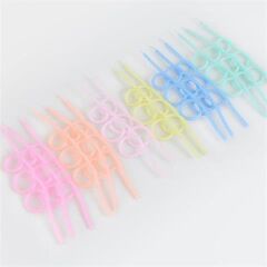 Meri Meri - Pastel Loopy Candles - Pastel Renk Kıvrımlı Mumlar - 16 Adet