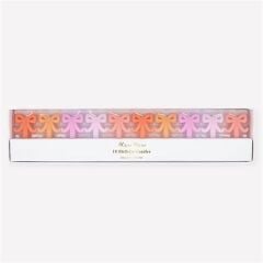 Meri Meri - Mini Bow Candles - Mini Fiyonk Mumlar - 10 Adet