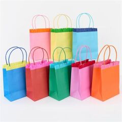 Meri Meri - Bright Fringed Party Bags - Parlak Saçaklı Parti Çantaları - 8 Adet