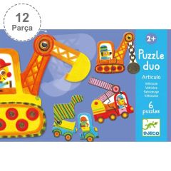 Djeco İkili Puzzle, Vehicles
