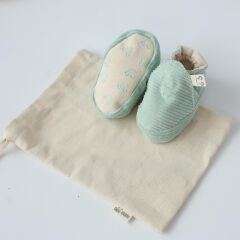 Mama Yoyo Kadife Patik, Mint (27-29 Numara)