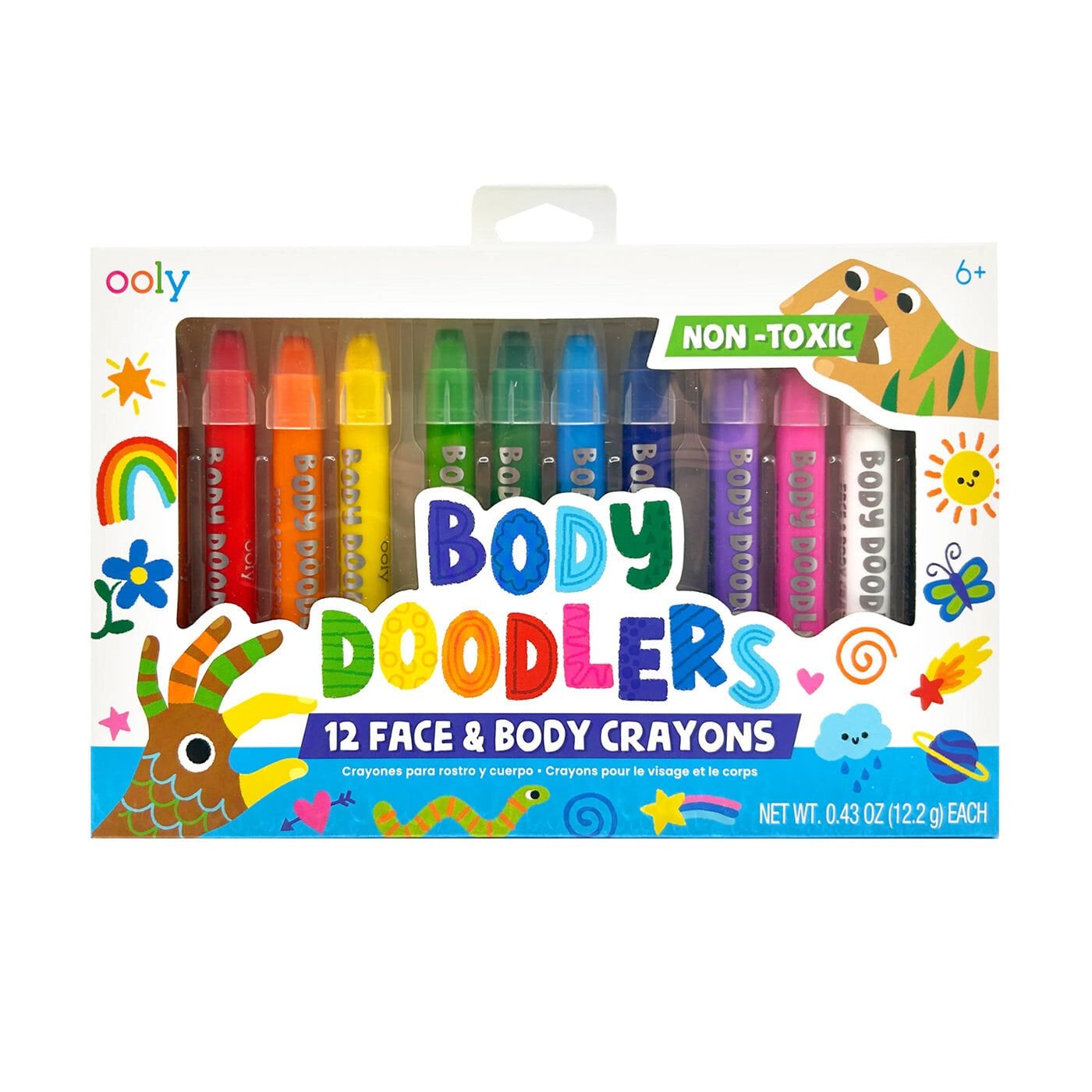 Ooly Body Doodlers 12’li Yüz ve Vücut Boyası
