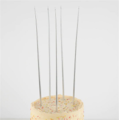 Meri Meri - Silver Tall Tapered Candles - Gümüş Uzun Mumlar - 12'Li