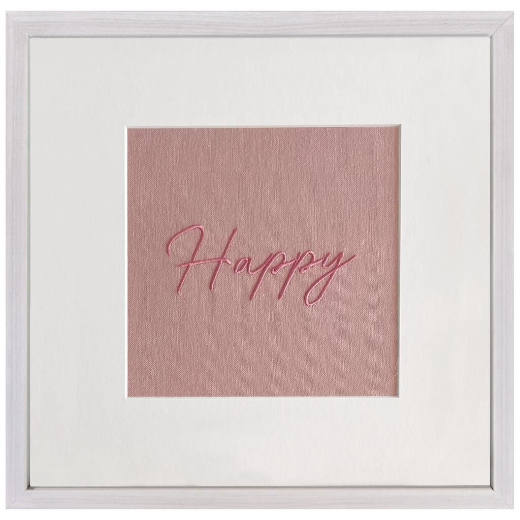Atelier Mignon Nakış Kare Tablo, Happy