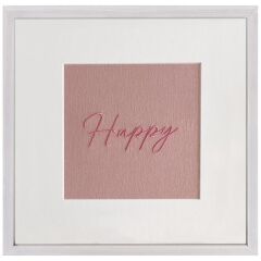 Atelier Mignon Nakış Kare Tablo, Happy