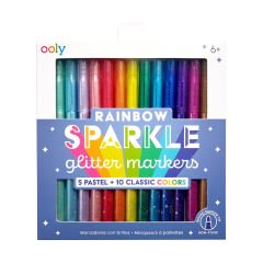 Ooly Rainbow Sparkle Simi 15’li Keçeli Kalem