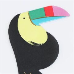 Meri Meri - Toucan Shaped Napkins - Tukan Peçeteler - 16 Adet