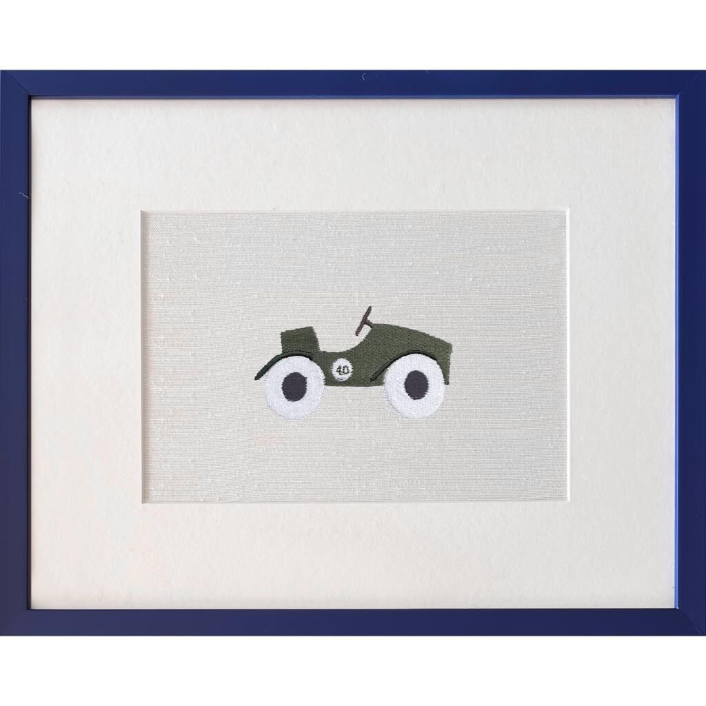 Atelier Mignon Vintage Cars Nakış Tablo, Yeşil