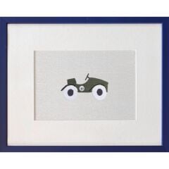 Atelier Mignon Vintage Cars Nakış Tablo, Yeşil