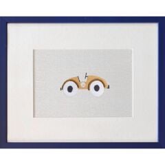 Atelier Mignon Vintage Cars Nakış Tablo, Sarı