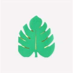Meri Meri - Tropical Leaf Napkins - Tropikal Yaprak Peçeteler - 16 Adet