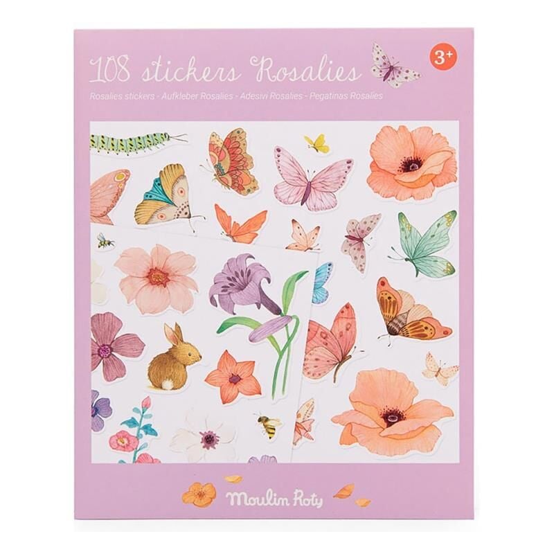 Pack of 108 stickers Les Rosalies