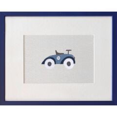 Atelier Mignon Vintage Cars Nakış Tablo, Mavi