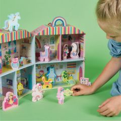 FLOSS & ROCK Ahşap Figürlü Oyun Kutuları/Rainbow