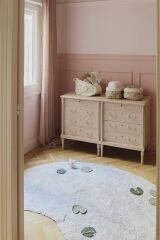 Lorena Canals Çocuk Odası Sepet, Kapitone Rose