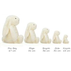 Jellycat Tavşan Uyku Arkadaşı, Koyu Mavi (Küçük)