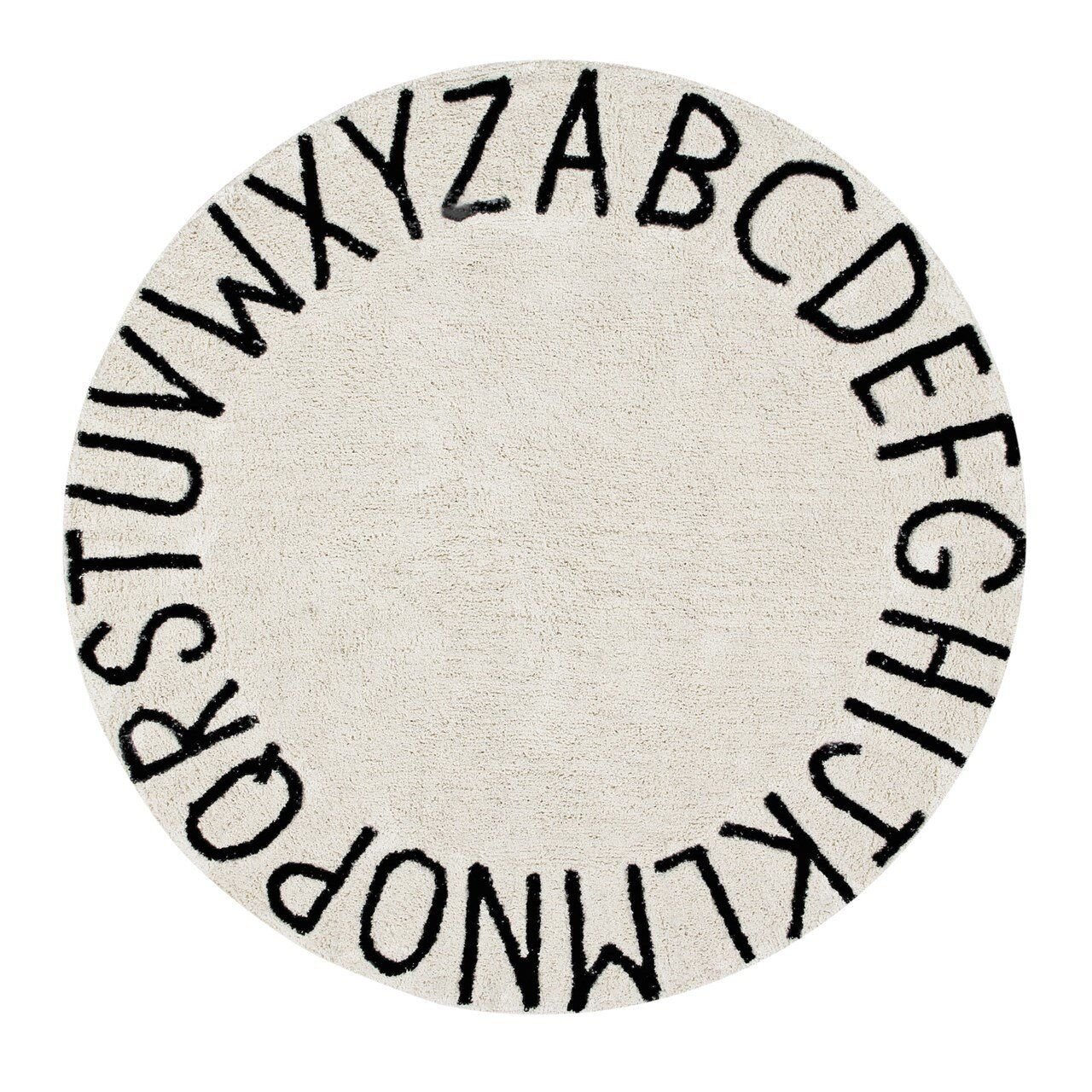 Round ABC Natural-Siyah