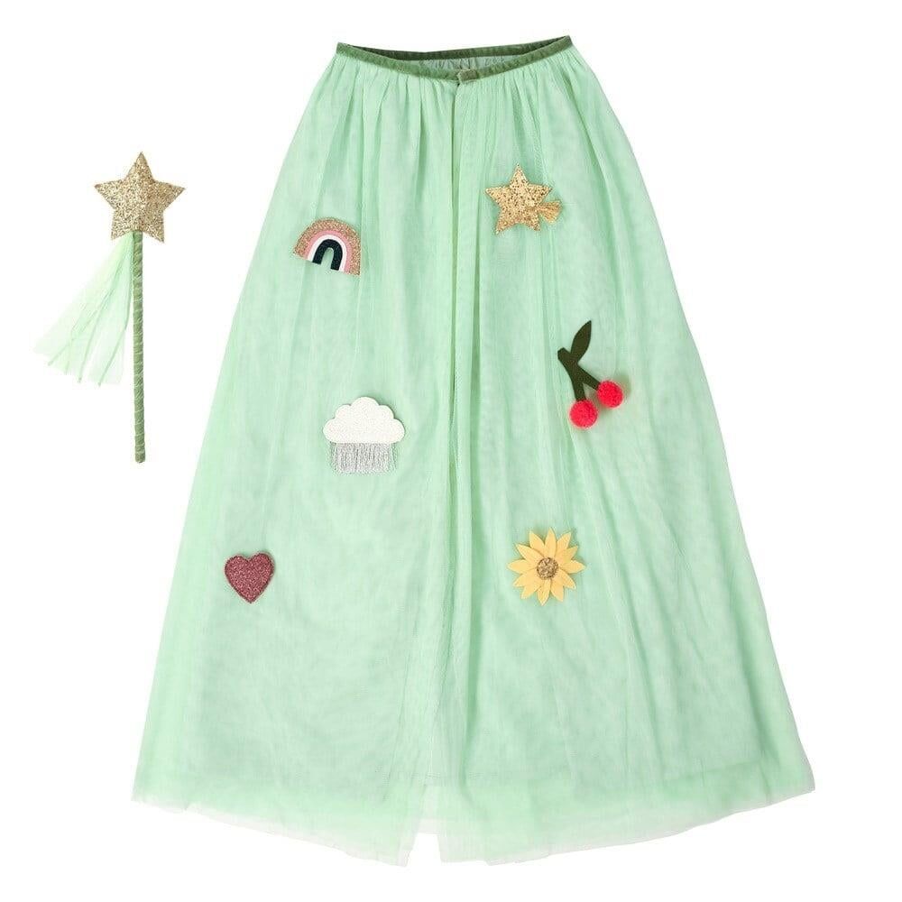 Meri Meri - Icon Cape & Wand - İkonlu Pelerin & Değnek Kostüm