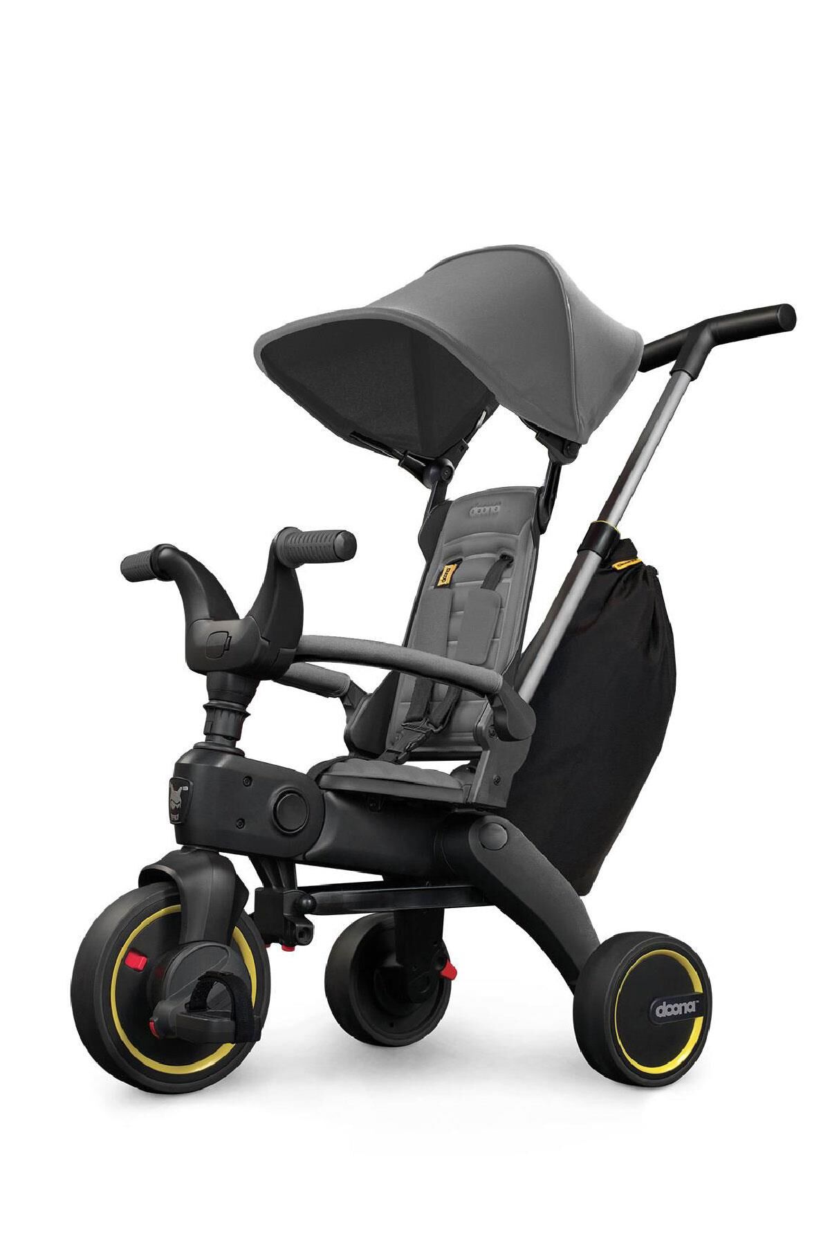 Doona Liki Trike Tek Parça Katlanır 3 Tekerlekli Bebek Bisikleti S3 - Hound Grey