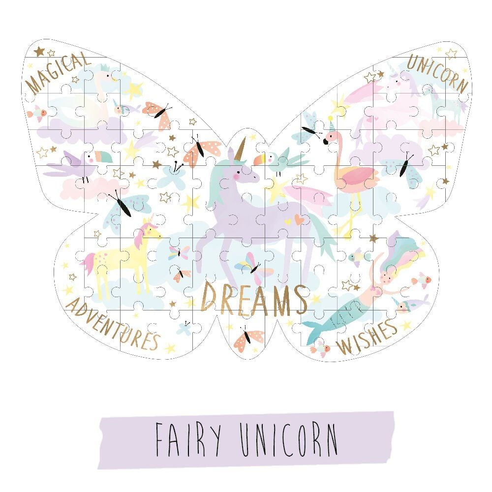 FLOSS & ROCK 80 Parça ‘’Kelebek’’ Şekilli Yap – Boz/Fantasy