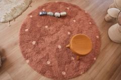 Halı, Round Dot Chestnut