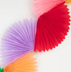 Meri Meri - Rainbow Honeycomb Fan Garland - Gökkuşağı Petekli Yelpaze Asılan Süs