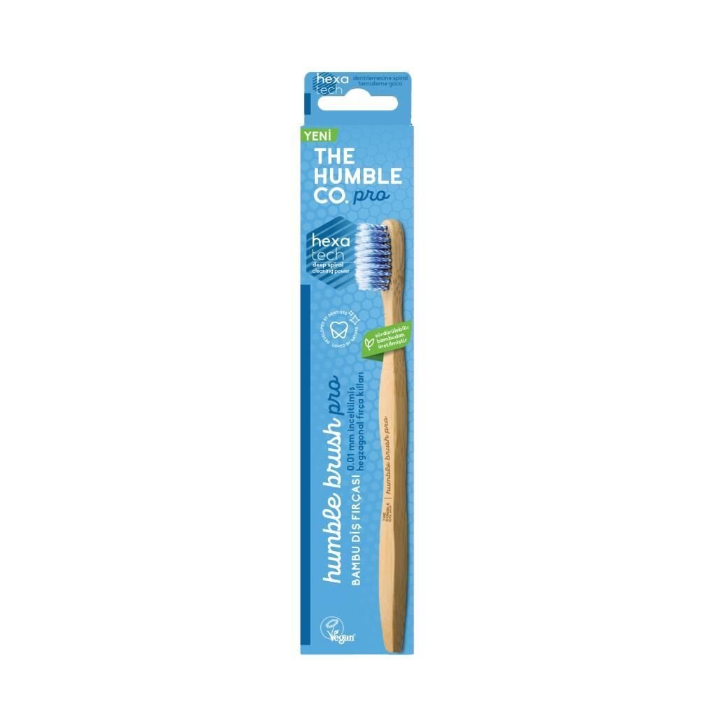 Humble Brush Pro Line Hexagonal Soft Yetişkin Diş Fırçası, Mavi