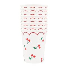 Meri Meri - Kiraz Bardaklar - 8 Adet