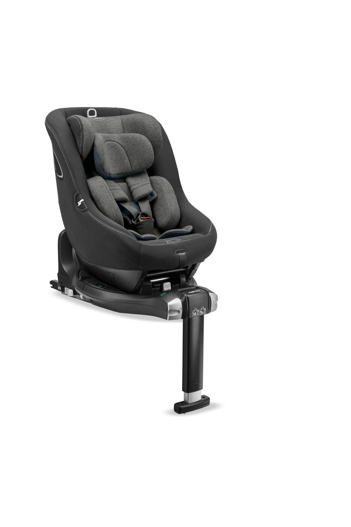 Inglesina Darwin Next Stage i-Size Oto Koltuğu & 360 Baza Set (40-105 cm / 0-4 Yaş Çift Yön/360° Kullanım) - Vulcan Blac
