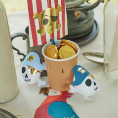 Meri Meri - Pirate Skulls Surprise Balls - Korsan İskelet Sürpriz Toplar - 3Lü