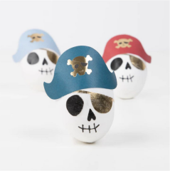 Meri Meri - Pirate Skulls Surprise Balls - Korsan İskelet Sürpriz Toplar - 3Lü